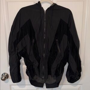Free People Black Windbreaker Jacket